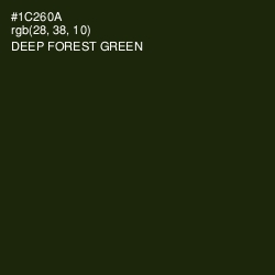 #1C260A - Deep Forest Green Color Image